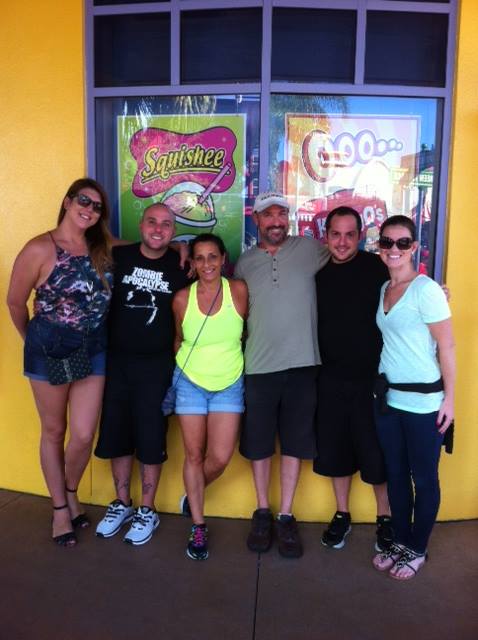 all 6 of us at universal